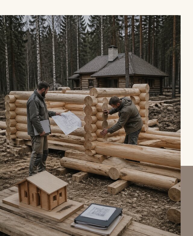 Проектирование и строительство домов из бревна в Нерюнгри